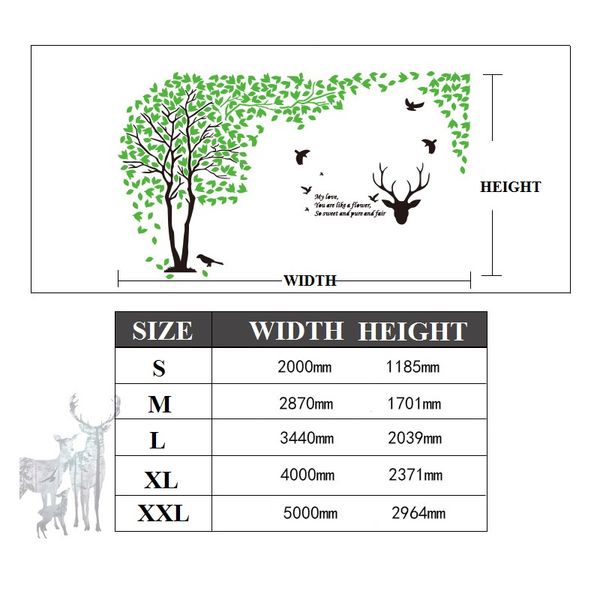 forest deer 3d wall sticker smooth mirror acrylic sitcker for sofa tv background wall decor creative lovers tree wallpaper mural
forest deer 3d wall sticker smooth mirror acrylic sitcker for sofa tv background wall decor creative lovers tree wallpaper mural