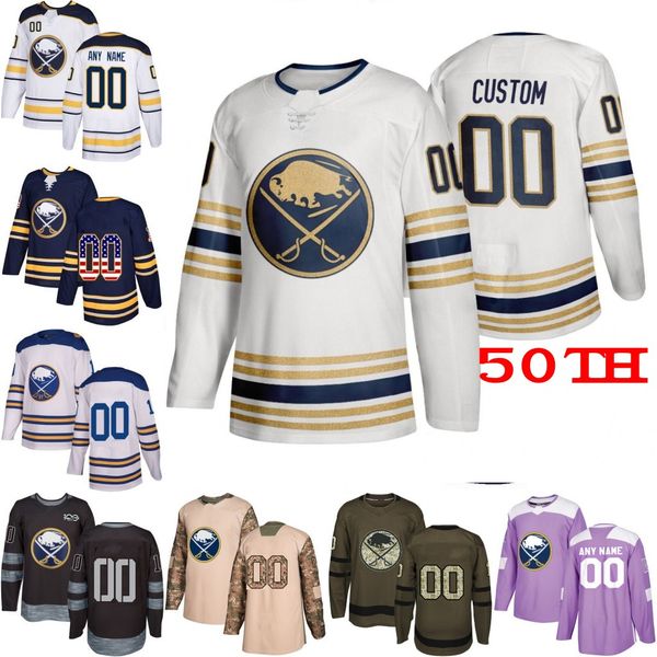 custom buffalo sabres 50th golded men women youth rasmus dahlin jack eichel customized royal blue navy white green purple hockey jersey, Black;red
custom buffalo sabres 50th golded men women youth rasmus dahlin jack eichel customized royal blue navy white green purple hockey jersey, Black;red