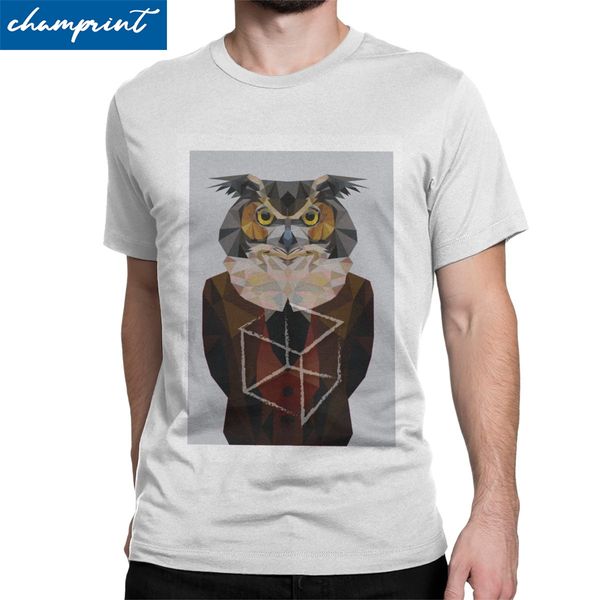 owl men's t shirt rusty lake game funny tee shirt short sleeve crew neck t-shirts pure cotton gift idea