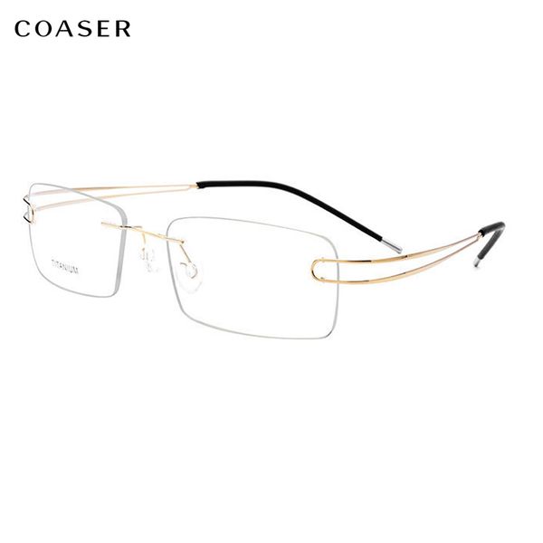 super light titanium eyeglasses rimless optical glasses frame double leg for men women fit prescription glasses lenses eyewear, Black
super light titanium eyeglasses rimless optical glasses frame double leg for men women fit prescription glasses lenses eyewear, Black