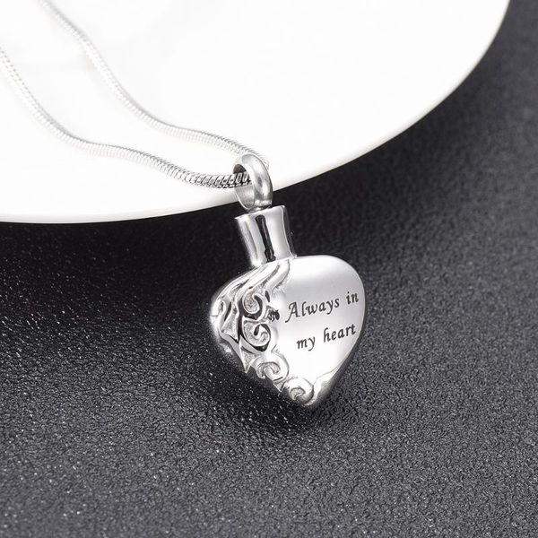 chains ijd10021 stainless steel cremation pendant"always in my heart" for ashes urn locket memorial keepsake necklace jewelry gift, Silver
chains ijd10021 stainless steel cremation pendant"always in my heart" for ashes urn locket memorial keepsake necklace jewelry gift, Silver