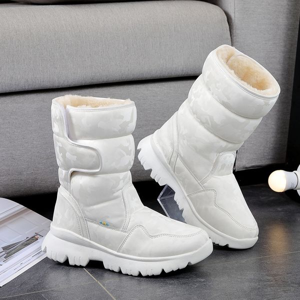 women snow boots thick plush winter shoes fashion hook&loop women ankle boots non-slip botas mujer, Black
women snow boots thick plush winter shoes fashion hook&loop women ankle boots non-slip botas mujer, Black