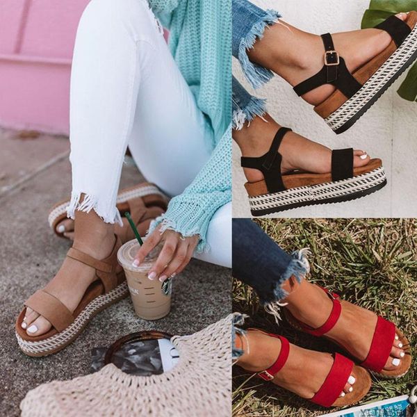 new sandals women ladies summer fashion leather sandals wedge heel comfortable plus size summer shoes ladies beach, Black
new sandals women ladies summer fashion leather sandals wedge heel comfortable plus size summer shoes ladies beach, Black