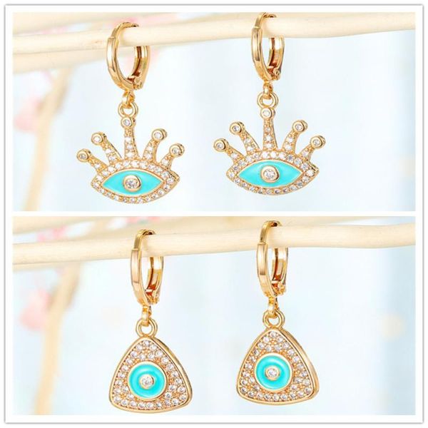 hoop & huggie 1pair golden crystal evil eye triangle women dangle earrings vintage eyelash small earring face earing jewelry gift, Golden;silver
hoop & huggie 1pair golden crystal evil eye triangle women dangle earrings vintage eyelash small earring face earing jewelry gift, Golden;silver