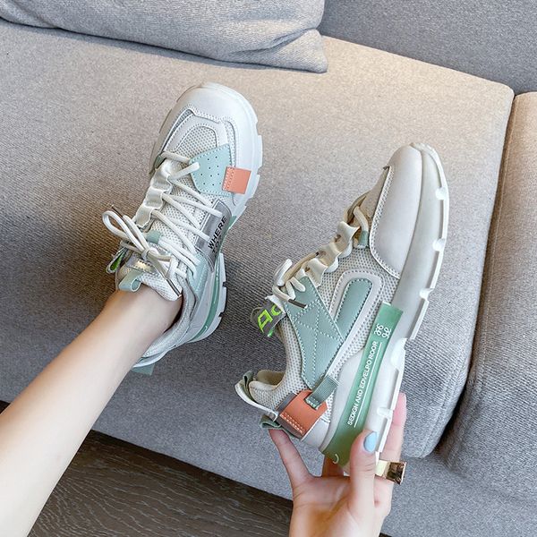 dad shoes womens autumn 2020 new platform mesh breathable ins fashion white shoes korean casual sneakers, Black
dad shoes womens autumn 2020 new platform mesh breathable ins fashion white shoes korean casual sneakers, Black
