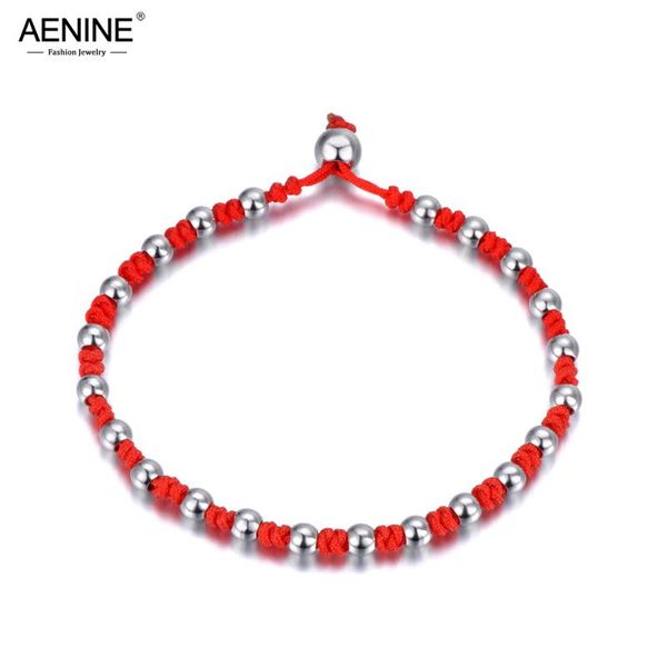 aenine lace up bracelets chinese style red line with silver color beads stianless steel beads diy handmade jewelry ab18190, Black
aenine lace up bracelets chinese style red line with silver color beads stianless steel beads diy handmade jewelry ab18190, Black