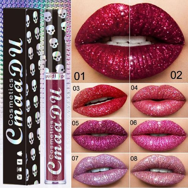 cmaadu laser skull head diamond magic lip gloss metallic lipstick metal lipgloss shinning long lasting metallic lipstick 8 colors
cmaadu laser skull head diamond magic lip gloss metallic lipstick metal lipgloss shinning long lasting metallic lipstick 8 colors