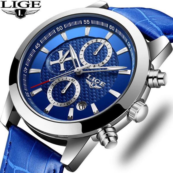 lige new chronograph men watch fashion sport waterproof leather wristwatch relogio masculino, Slivery;brown
lige new chronograph men watch fashion sport waterproof leather wristwatch relogio masculino, Slivery;brown