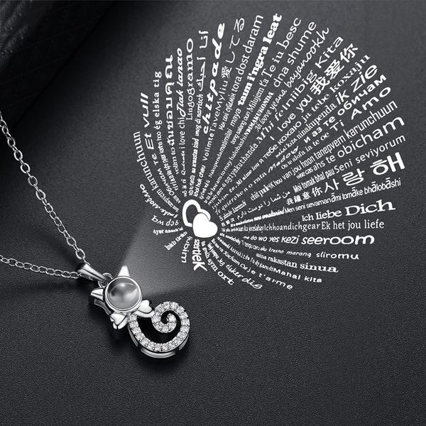 chains 100 languages pendant necklaces for women i love you nanotechnology projective necklace cart jewelry gift girls, Silver
chains 100 languages pendant necklaces for women i love you nanotechnology projective necklace cart jewelry gift girls, Silver