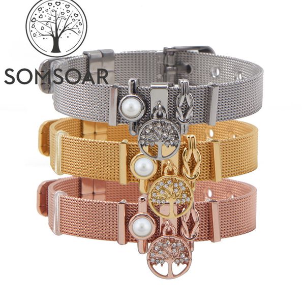 somsoar jewelry tree of life ing mesh bracelet set with 3pcs diy slide charms and stainless steel mesh bracelet, Golden;silver
somsoar jewelry tree of life ing mesh bracelet set with 3pcs diy slide charms and stainless steel mesh bracelet, Golden;silver