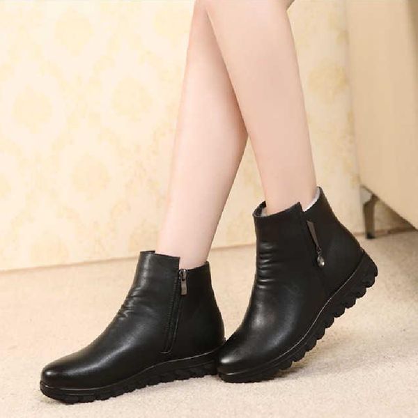 женщины классический высокое качество черный круглый toe side zip анти skid boots lady winter охладить толстые меховые сапоги botas feminina, Black
женщины классический высокое качество черный круглый toe side zip анти skid boots lady winter охладить толстые меховые сапоги botas feminina, Black