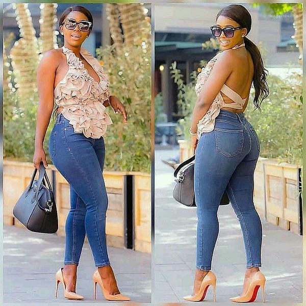 sleeveless solid color ruffle floral tees new women summer clothing v neck backless women, White
sleeveless solid color ruffle floral tees new women summer clothing v neck backless women, White