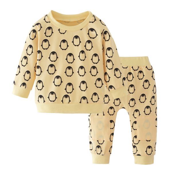 autumn penguin clothing sets khaki long sleeve baby boy girl clothes t-shirt+pants infant outfits 2pcs suit y200807, White
autumn penguin clothing sets khaki long sleeve baby boy girl clothes t-shirt+pants infant outfits 2pcs suit y200807, White