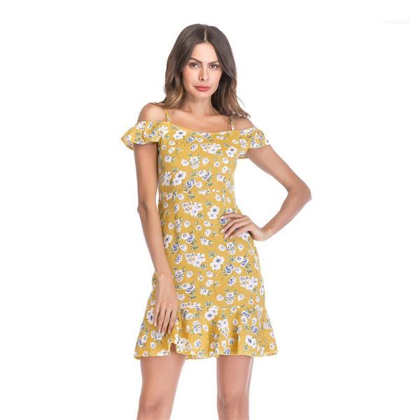 dresses european and american summer new ruffled floral chiffon dress designers ladies dresses casual womens, White;black
dresses european and american summer new ruffled floral chiffon dress designers ladies dresses casual womens, White;black