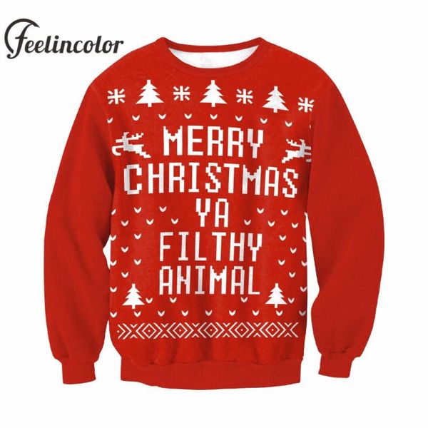 feelincolor new christmas sweater men santa clus kerst trui fashion x-mas red sweater for men women christmas pullovers, White;black
feelincolor new christmas sweater men santa clus kerst trui fashion x-mas red sweater for men women christmas pullovers, White;black