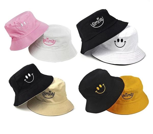 smile embroidery bucket hat double sided bucket hat smiling face fashion bob cap hip hop gorro men summer caps, Blue;gray
smile embroidery bucket hat double sided bucket hat smiling face fashion bob cap hip hop gorro men summer caps, Blue;gray