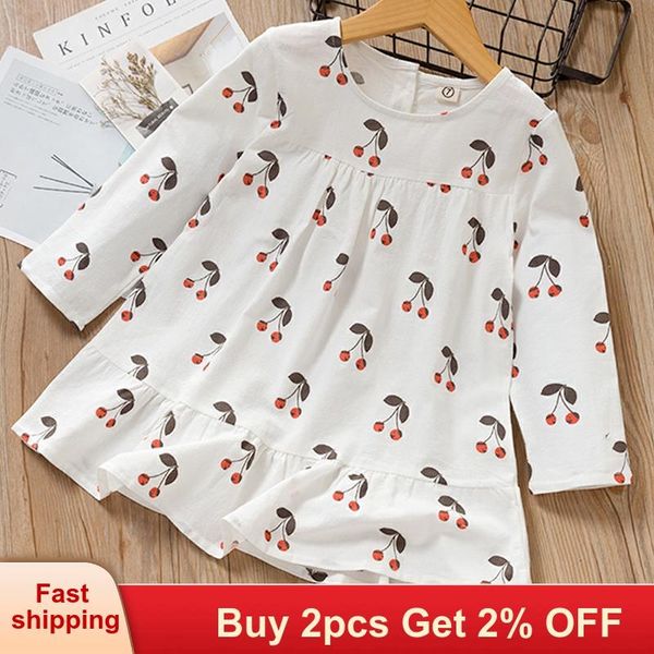 baby girl dress autumn kids clothes girls kids dresses for girls birthday party pattern cherry print children long sleeve dress, Red;yellow
baby girl dress autumn kids clothes girls kids dresses for girls birthday party pattern cherry print children long sleeve dress, Red;yellow