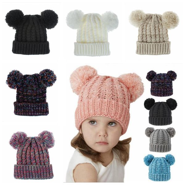 winter knitting hat girl outdoor double ball knitted cap toddler warm beanie caps pompom kid crochet skullies hat ljjp448 lovely warm puwjc, White;black
winter knitting hat girl outdoor double ball knitted cap toddler warm beanie caps pompom kid crochet skullies hat ljjp448 lovely warm puwjc, White;black