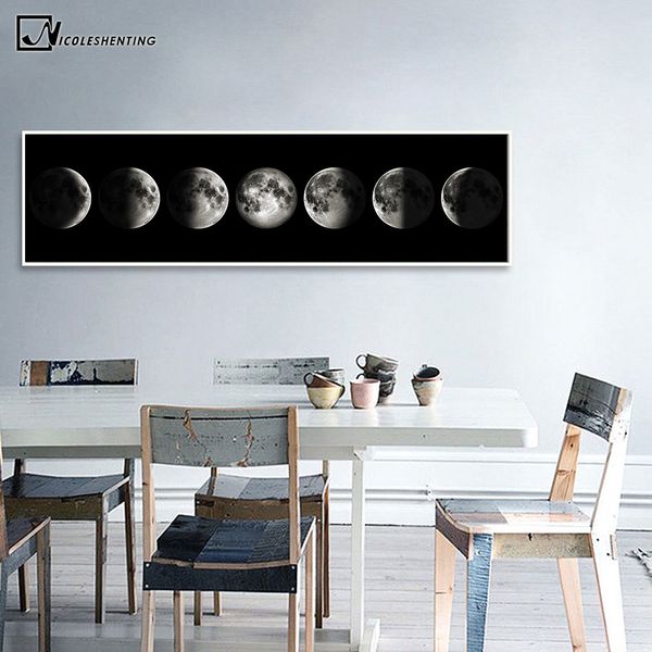 eclipse of the moon canvas poster minimalist art painting universe wall picture long banner print living room bedroom decoration
eclipse of the moon canvas poster minimalist art painting universe wall picture long banner print living room bedroom decoration