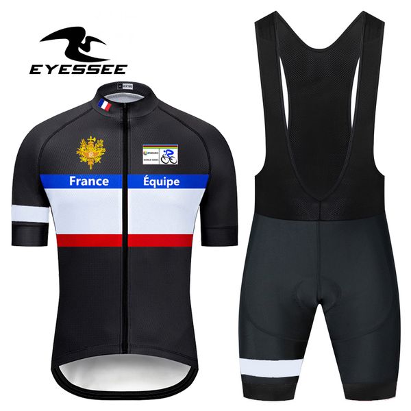 eyessee 2020 france cycling clothing pro men's team summer cycling jersey set mtb clothes kits bike clothing suit ropa ciclismo, Black;blue
eyessee 2020 france cycling clothing pro men's team summer cycling jersey set mtb clothes kits bike clothing suit ropa ciclismo, Black;blue