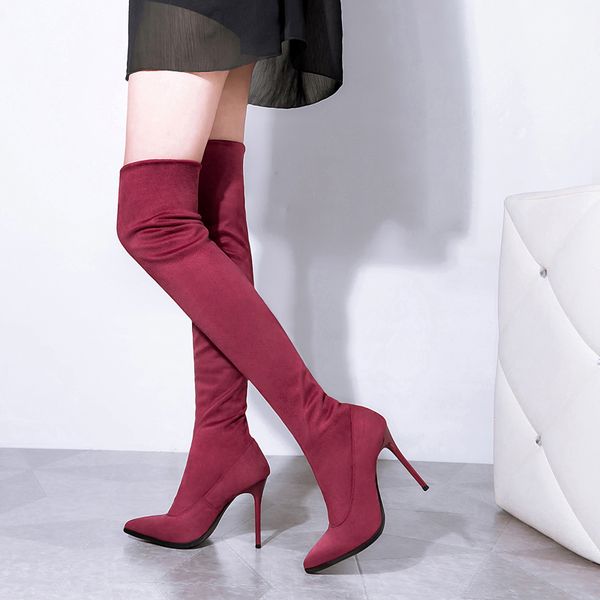 2020 зимняя мода женщины вино рыжих замшевых stripper boots 10см бедра pencil высокие каблуки сапоги теплый пушистый длинный сексуальный клу, Black
2020 зимняя мода женщины вино рыжих замшевых stripper boots 10см бедра pencil высокие каблуки сапоги теплый пушистый длинный сексуальный клу, Black