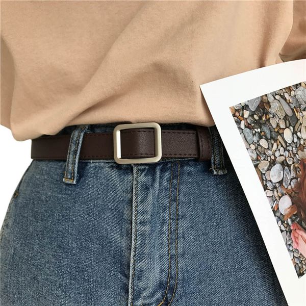 women fashion casual simple retro pu leather belt clothing accessories non-porous square buckle waistband, Black;brown
women fashion casual simple retro pu leather belt clothing accessories non-porous square buckle waistband, Black;brown