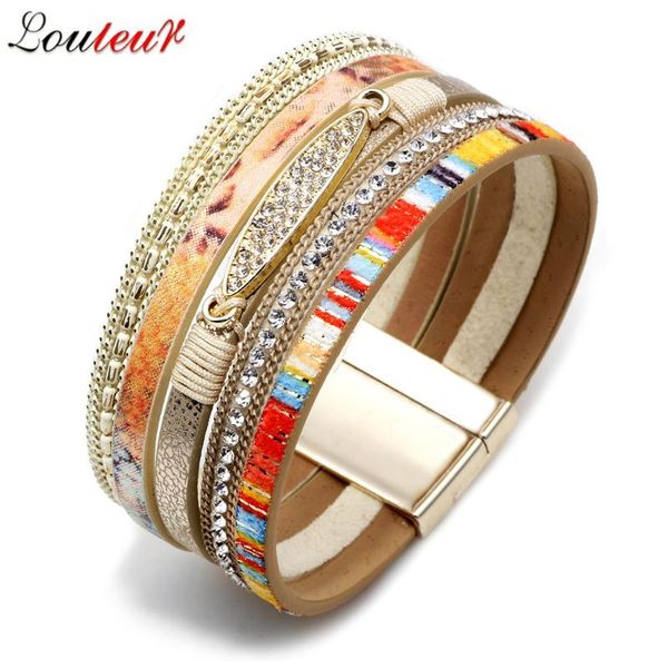 anklets louleur crystal multilayer bracelets for women gold tone magnet bohemian leather wide & bangles boho jewelry, Red;blue
anklets louleur crystal multilayer bracelets for women gold tone magnet bohemian leather wide & bangles boho jewelry, Red;blue