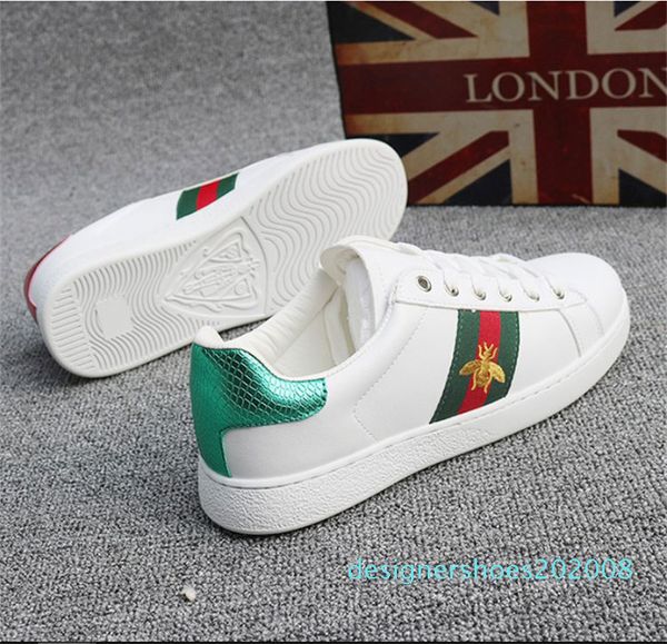 2020 luxury designer gg casual shoes ace embroidery bee tiger snake flat sneaker sports trainers genuine leather men women shoes1 d08, Black
2020 luxury designer gg casual shoes ace embroidery bee tiger snake flat sneaker sports trainers genuine leather men women shoes1 d08, Black