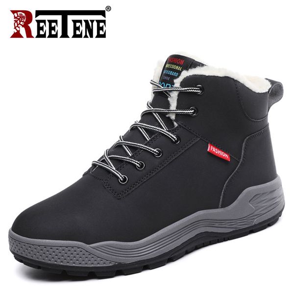 winter men's boots male waterproof ankle boots autumn fashion shoes warm lace up plush snow anti-skidding shoes men, Black
winter men's boots male waterproof ankle boots autumn fashion shoes warm lace up plush snow anti-skidding shoes men, Black