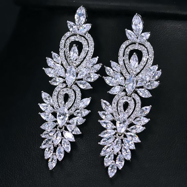 cwwzircons vintage wedding party jewelry accessories gorgeous cubic zirconia big long luxury bridal earring for women cz309 200923, Silver
cwwzircons vintage wedding party jewelry accessories gorgeous cubic zirconia big long luxury bridal earring for women cz309 200923, Silver