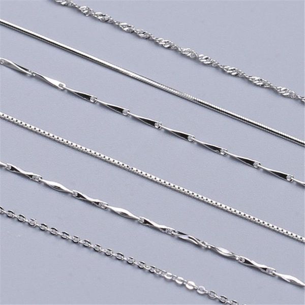 100% 925 sterling silver necklace chains with spring clasp 45cm designer women pendant chains diy jewelry making findings
100% 925 sterling silver necklace chains with spring clasp 45cm designer women pendant chains diy jewelry making findings