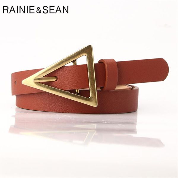 rainie sean vintage belt women leather belt triangle buckle thin ladies waist camel black navy female for trousers, Black;brown
rainie sean vintage belt women leather belt triangle buckle thin ladies waist camel black navy female for trousers, Black;brown