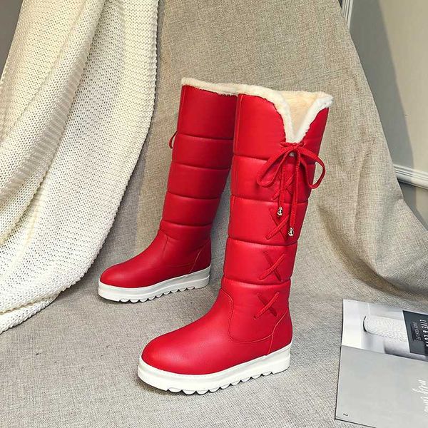 snow boots round toe casual slip on women shoes winter keep warm wedge platform heel knee high boots size 34-43, Black
snow boots round toe casual slip on women shoes winter keep warm wedge platform heel knee high boots size 34-43, Black