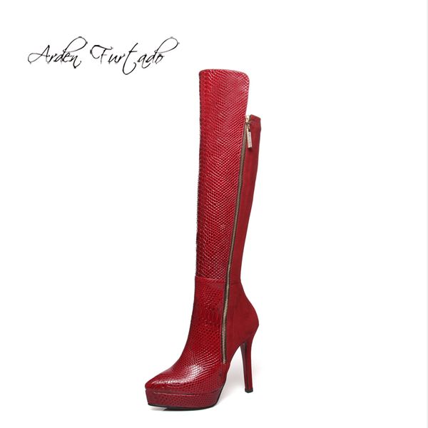 arden furtado fashion women's shoes red elegant ladies boots zipper women's platform stilettos heels boots knee high, Black
arden furtado fashion women's shoes red elegant ladies boots zipper women's platform stilettos heels boots knee high, Black
