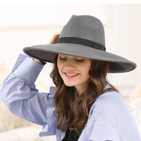 fashion women men100% wool fedora hat with ribbon gentleman elegant lady winter autumn wide brim jazz panama sombrero cap, Blue;gray
fashion women men100% wool fedora hat with ribbon gentleman elegant lady winter autumn wide brim jazz panama sombrero cap, Blue;gray