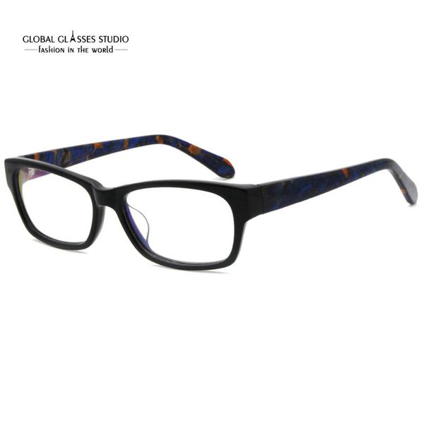 men/women acetate eyeglasses f008, Black
men/women acetate eyeglasses f008, Black