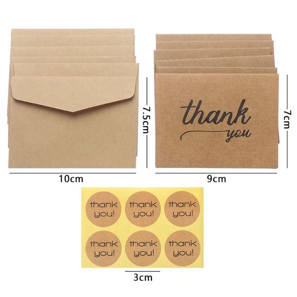 6pcs/lot rustic kraft paper craft thank you card greeting cards with envelopes for wedding birthday party blessing supplies 
6pcs/lot rustic kraft paper craft thank you card greeting cards with envelopes for wedding birthday party blessing supplies