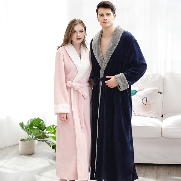 lovers flannel robe nightwear winter new sleepwear coral fleece kimono gown warm thicken bathrobe gown lovers home clothes, Black;red
lovers flannel robe nightwear winter new sleepwear coral fleece kimono gown warm thicken bathrobe gown lovers home clothes, Black;red