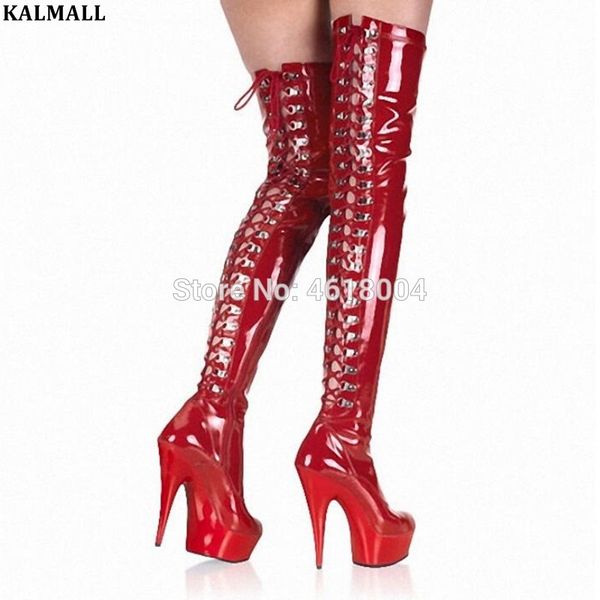 boots kalmall women nightclub exotic pole dancer thigh high platform fetish shoes over-the-knee lace up super heels, Black
boots kalmall women nightclub exotic pole dancer thigh high platform fetish shoes over-the-knee lace up super heels, Black