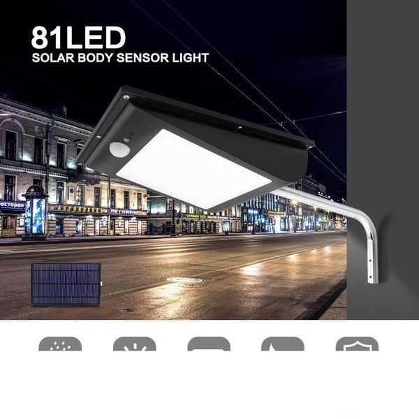 led solar light outdoor 81led 1000lm body sensor landscape garden lighting waterproof super bright integrated street lamp ip65
led solar light outdoor 81led 1000lm body sensor landscape garden lighting waterproof super bright integrated street lamp ip65