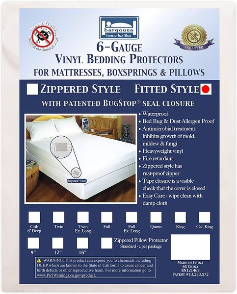 new good quality goods bargoose fitted mattress cover vinyl bed protector guards against pests & liquids allergen & dust mite barrier h
new good quality goods bargoose fitted mattress cover vinyl bed protector guards against pests & liquids allergen & dust mite barrier h