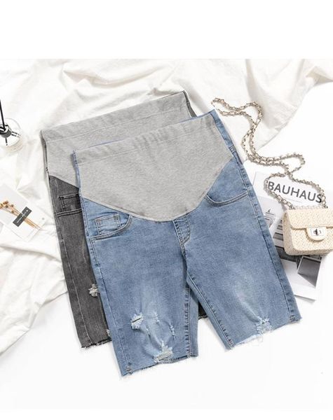 2020 new pregnant women's five-point jeans shorts summer stretch holes pregnant women's belly lift shorts casual jeans, White;black
2020 new pregnant women's five-point jeans shorts summer stretch holes pregnant women's belly lift shorts casual jeans, White;black