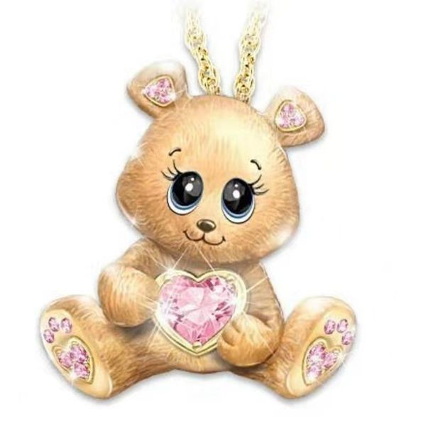 love bear necklace golden long cute bear pendant necklace female new design water fashion jewelry, Silver
love bear necklace golden long cute bear pendant necklace female new design water fashion jewelry, Silver
