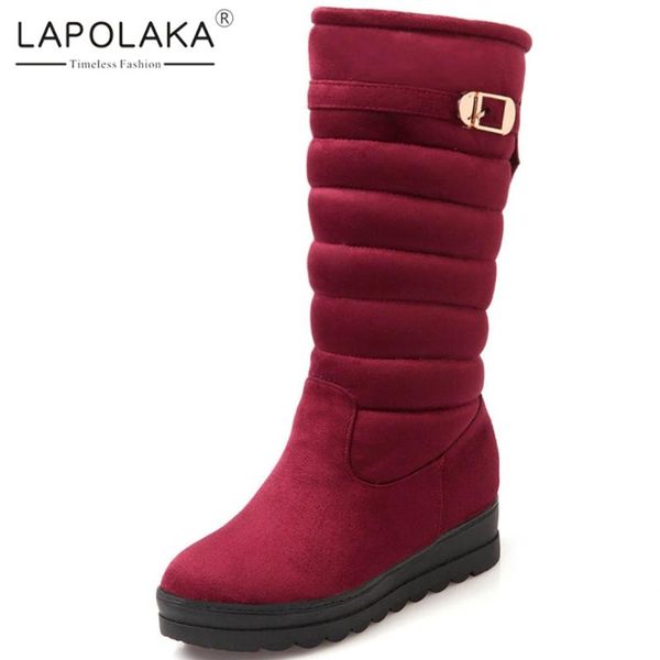 lapolaka нового способа оптовой сжатый обувь женщины boots женский поскользнуться на add fur увеличение heels теплая зима сапоги женские туф, Black
lapolaka нового способа оптовой сжатый обувь женщины boots женский поскользнуться на add fur увеличение heels теплая зима сапоги женские туф, Black