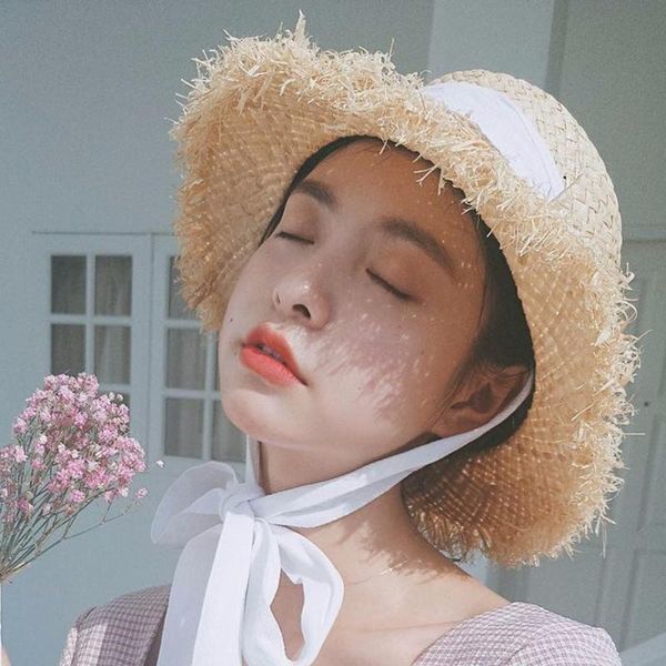 beanie/skull caps summer women's outdoor sunshade straw sun hat large brimmed beach raffia, Blue;gray
beanie/skull caps summer women's outdoor sunshade straw sun hat large brimmed beach raffia, Blue;gray