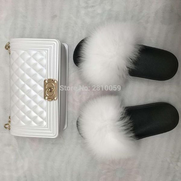 wholesale new arrivals women rainbow animal fur slipper slides set with purse jelly handbag fob refere, Black
wholesale new arrivals women rainbow animal fur slipper slides set with purse jelly handbag fob refere, Black