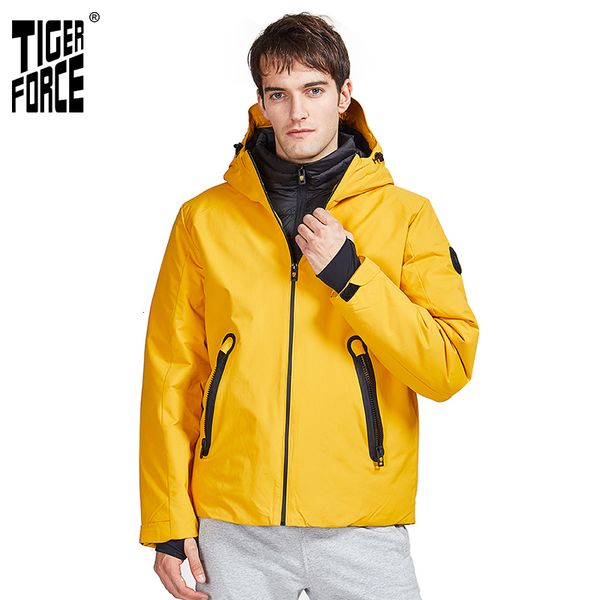 tiger force 2020 new winter jacket for men yellow hooded warm coat waterproof casual parka medium-long men's jackets 70570, Black;white
tiger force 2020 new winter jacket for men yellow hooded warm coat waterproof casual parka medium-long men's jackets 70570, Black;white