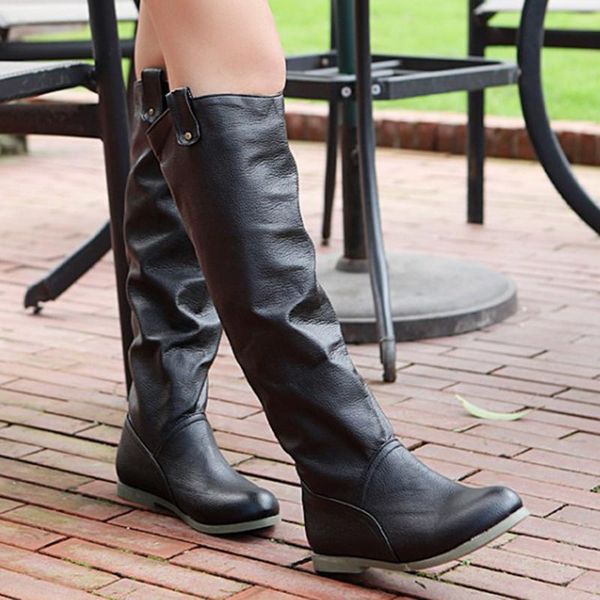 fashion new style boots pure color round toe lace-up boots autumn winter flat heels vintage women #907, Black
fashion new style boots pure color round toe lace-up boots autumn winter flat heels vintage women #907, Black