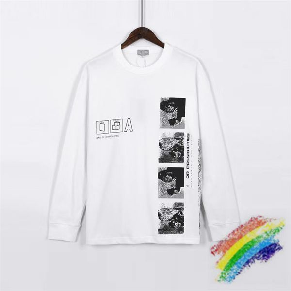 20ss long sleeve t shirt men women 1 reflective loose patch t-shirt tees, White;black
20ss long sleeve t shirt men women 1 reflective loose patch t-shirt tees, White;black