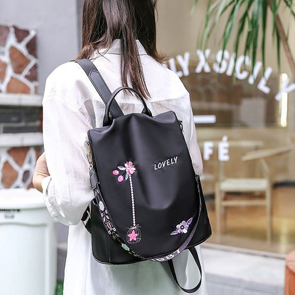 2020 casual oxford backpack women black waterproof nylon school bags for teenage girls fashion travel tote packbags
2020 casual oxford backpack women black waterproof nylon school bags for teenage girls fashion travel tote packbags